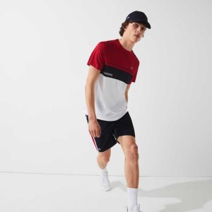 Lacoste SPORT Colorblock Panels ελαφρια σκουρο μπλε μπλε κοκκινα ασπρα | UC4601537