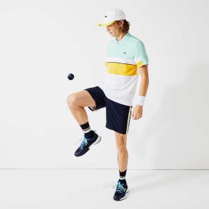Lacoste SPORT Contrast Bands ελαφρια σκουρο μπλε μπλε κίτρινα ασπρα | LT1879463