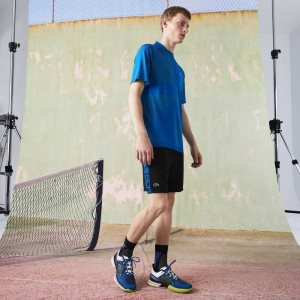 Lacoste SPORT Contrast Print τενις μαυρα | YK1904586
