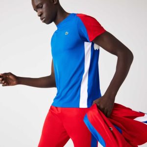 Lacoste SPORT Crocodile Print τενις μπλε κοκκινα ασπρα | NH8039142