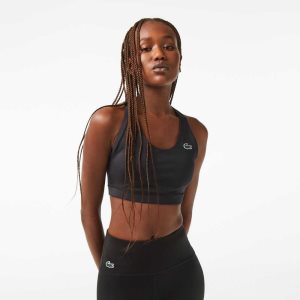 Lacoste SPORT Cross λουρακια Sports Bra μαυρα | AW7195463