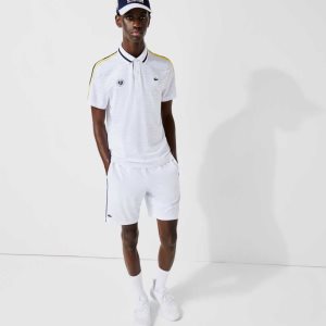 Lacoste SPORT French Open Edition ελαφρια Stretch ασπρα σκουρο μπλε μπλε | EQ4271956