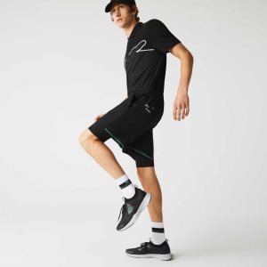 Lacoste SPORT Layered μαυρα πρασινο ασπρα | YJ7412530