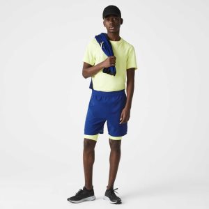 Lacoste SPORT Layered μπλε κίτρινα ασπρα | NT1809743