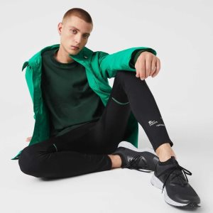 Lacoste SPORT Leggings μαυρα ασπρα | LX8316254