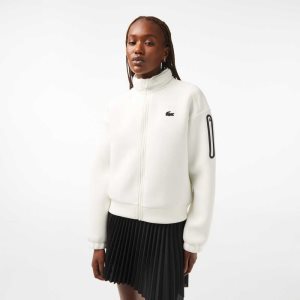 Lacoste SPORT Loose Fit Zip ασπρα | XK2956807