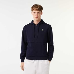 Lacoste SPORT Mesh Panels Hoodie σκουρο μπλε μπλε | AY9216857