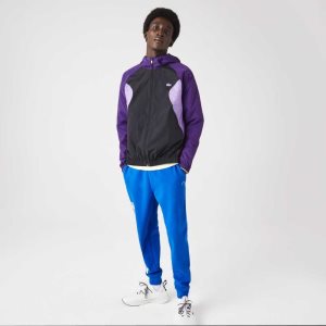 Lacoste SPORT Packable Windbreaker μωβ μαυρα μωβ | FM3760458