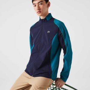 Lacoste SPORT Packable Γκολφ σκουρο μπλε μπλε πρασινο | MZ0536421