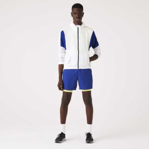 Lacoste SPORT Packable νάιλον Zip ασπρα μπλε κίτρινα μαυρα | NA7540329