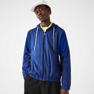 Lacoste SPORT Packable νάιλον Zip μπλε μαυρα | RP7502346