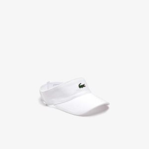 Lacoste SPORT Pique And Fleece τενις Visor ασπρα | UD9837201