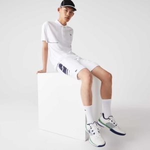 Lacoste SPORT Printed Side Bands ασπρα σκουρο μπλε μπλε | WI2583467