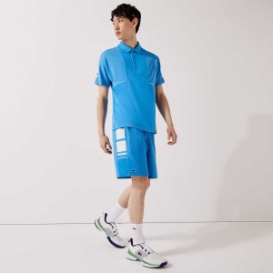 Lacoste SPORT Printed Side Bands μπλε ασπρα | IX8537629