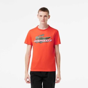 Lacoste SPORT Regular Fit Organic βαμβακερα πορτοκαλι | LR7936425