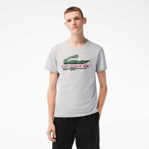 Lacoste SPORT Regular Fit Organic βαμβακερα γκρι | MO9421370