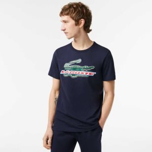 Lacoste SPORT Regular Fit Organic βαμβακερα σκουρο μπλε μπλε | PQ3946807
