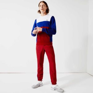 Lacoste SPORT Resistant Colorblock Pique ασπρα μπλε κοκκινα ασπρα μπλε | HO0136985