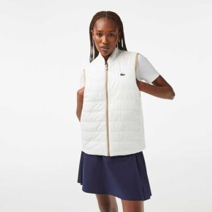 Lacoste SPORT Reversible Γκολφ Vest Μπεζ ασπρα | LA6948120