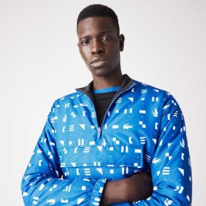 Lacoste SPORT Reversible θαλασσης-Repellent τενις μπλε ασπρα μαυρα μπλε | SV9247368