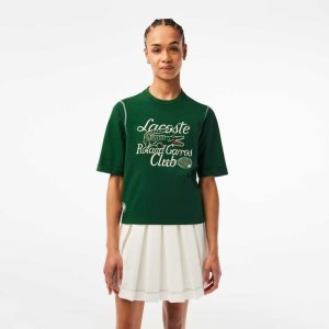 Lacoste SPORT Roland Garros Edition Heavy Jersey T-Shirt πρασινο | LG3986541