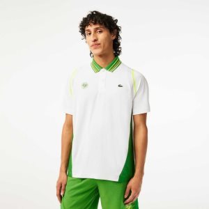 Lacoste SPORT Roland Garros Edition Ultra-Dry Two Tone ασπρα πρασινο | OE5034871