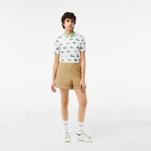 Lacoste SPORT Stretch Γκολφ Bermuda Μπεζ | GV3679850