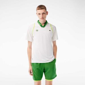 Lacoste SPORT x Daniil Medvedev Roland Garros Edition Team Leader ασπρα πρασινο | JO9230458