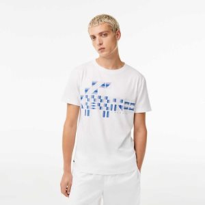 Lacoste SPORT x Novak Djokovic Printed ασπρα | RE7125498