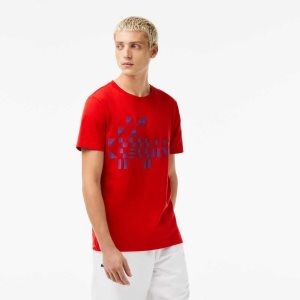 Lacoste SPORT x Novak Djokovic Printed κοκκινα | QS8032976