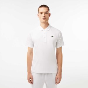 Lacoste SPORT Αναπνεύσιμος Abrasion-Resistant Interlock ασπρα | QH6349251