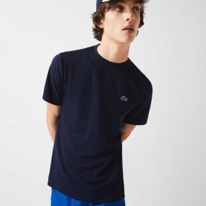 Lacoste SPORT Αναπνεύσιμος Pique σκουρο μπλε μπλε | AM7024158