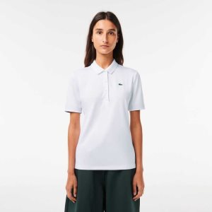 Lacoste SPORT Αναπνεύσιμος Stretch Γκολφ ασπρα σκουρο μπλε μπλε | KY3827196