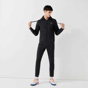 Lacoste SPORT ελαφρια Bi-material Hoodie γκρι | MS7942568