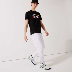 Lacoste SPORT ελαφρια Fabric Tracksuit ασπρα | XU0237856
