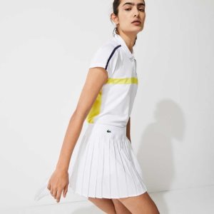 Lacoste SPORT τενις Technical Mesh Πλισέ ασπρα | QE6240317