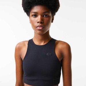 Lacoste Seamless Sports Bra μαυρα | NE6708192