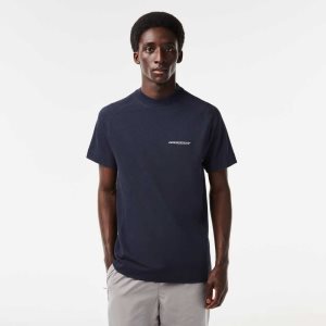 Lacoste Slim Fit Organic βαμβακερα Pique μπλε | CH0986271