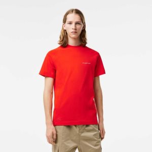 Lacoste Slim Fit Organic βαμβακερα Pique κοκκινα | TX6487320