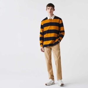 Lacoste Slim Fit Stretch Gabardine Μπεζ | XP8936254