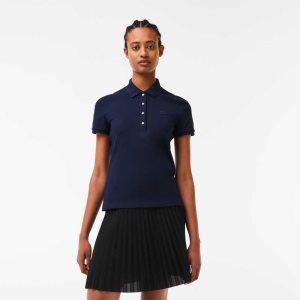 Lacoste Slim Fit Stretch βαμβακερα Pique σκουρο μπλε μπλε | HE1583762