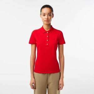 Lacoste Slim Fit Stretch βαμβακερα Pique κοκκινα | NK0218965