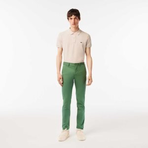 Lacoste Slim Fit Stretch βαμβακερα Χακί πρασινο | VG2615074