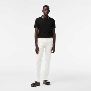 Lacoste Slim Fit Stretch βαμβακερα ασπρα | QB4718329