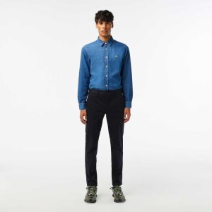 Lacoste Slim Fit Stretch βαμβακερα σκουρο μπλε μπλε | CM2841370