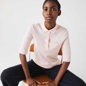 Lacoste Slim Fit Supple βαμβακερα ανοιχτο ροζ | LY1958372