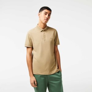 Lacoste Smart Paris Stretch βαμβακερα Μπεζ | GK9352786