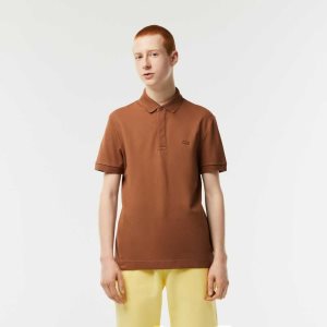 Lacoste Smart Paris Stretch βαμβακερα ανοιχτο καφε | PR1249568