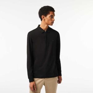 Lacoste Smart Paris long sleeve stretch cotton μαυρα | OF0132475
