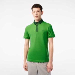 Lacoste Smart Paris with cotton Petit Pique πρασινο | CY6430152